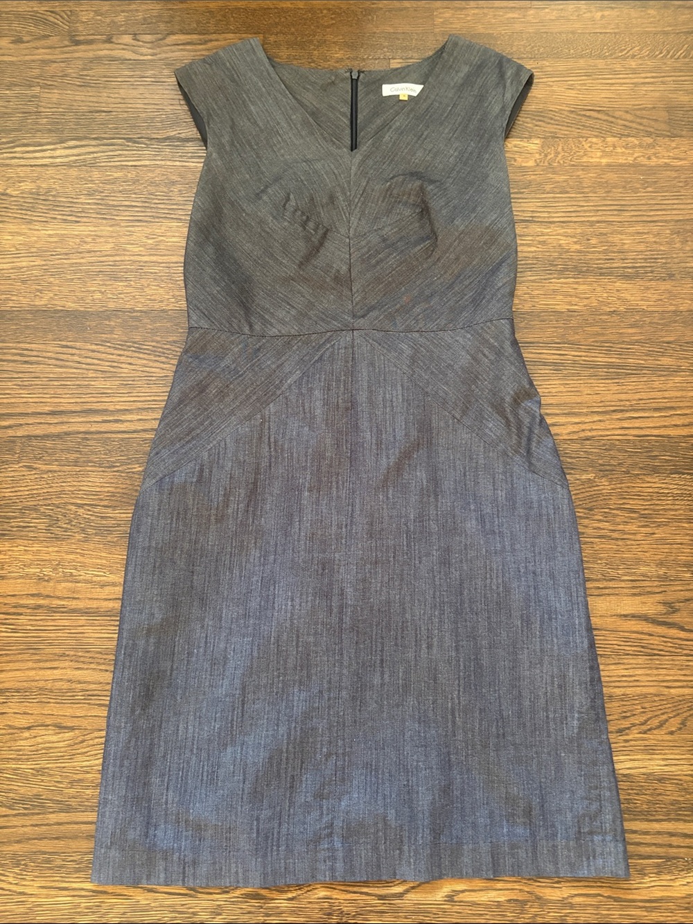 Calvin Klein Heathered Charcoal Sheath Dress